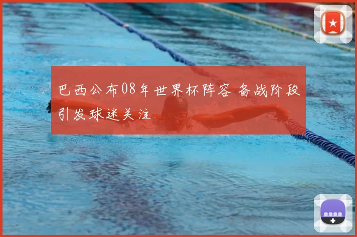 巴西公布08年世界杯阵容 备战阶段引发球迷关注