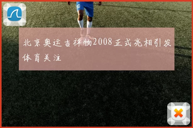 北京奥运吉祥物2008正式亮相引发体育关注